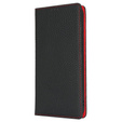 Flip case for Samsung Galaxy S25+ Plus, Litchi Skin Grain, black