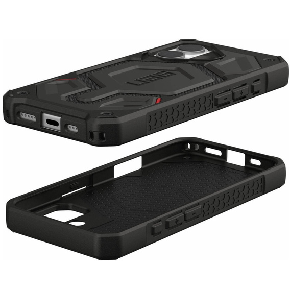 Urban Armor Gear Case for iPhone 15 Plus, Monarch Pro Kevlar MagSafe, black
