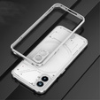 Case for Nothing Phone 2a, Armor Bumper, with lens cover, silver