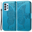 Flip case for Samsung Galaxy A53 5G, Butterfly, blue