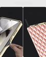Case for Samsung Galaxy S25 Ultra, Leather Rhombus, pink