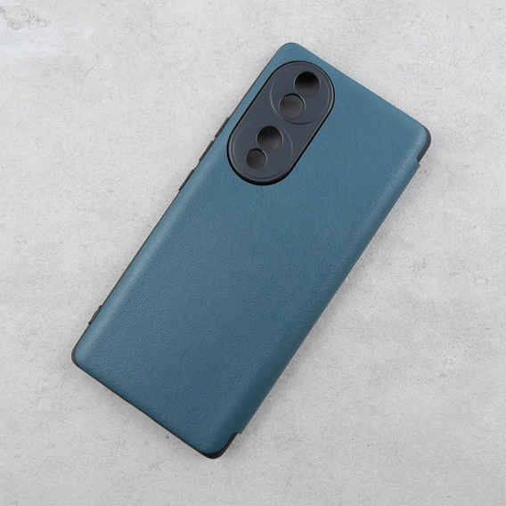 Flap case for Honor 70 5G, Side View, green