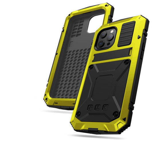 Case for iPhone 13 Pro, R-JUST, armoured, yellow