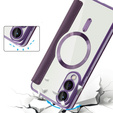 Flip case for Samsung Galaxy S25 Edge, RFID Wallet MagSafe CamShield, purple
