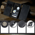 CASEME case for Google Pixel 7, Leather Wallet Case, black