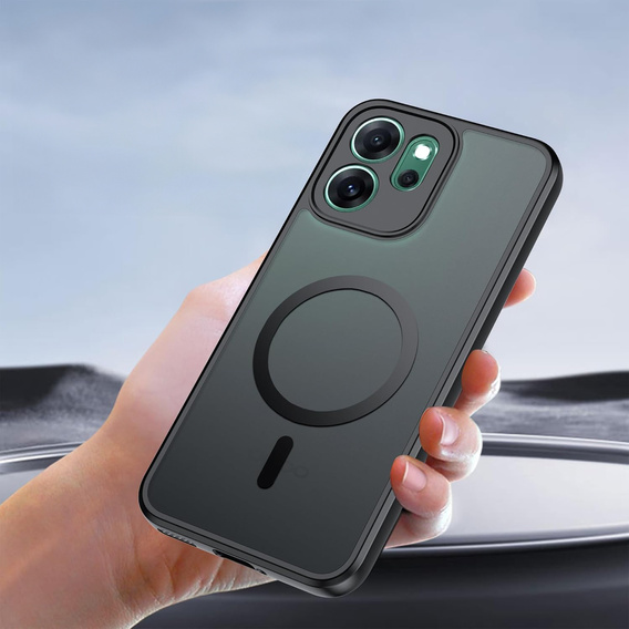 Matt Case for Oppo Reno 14, for MagSafe, translucent black