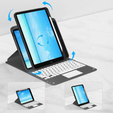 Case + keyboard iPad 7/8/9 10.2 2021 / 2019 / 2020, Touchpad Pen Slot, black