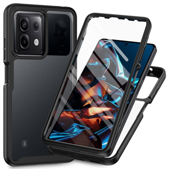 Case for Xiaomi Redmi Note 13 Pro 5G, Shockproof, with film, black