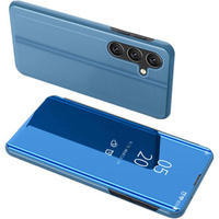 Case for Samsung Galaxy A15, Clear View, black + 9H glass