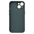 Case for iPhone 15, Silicone Lite, dark green