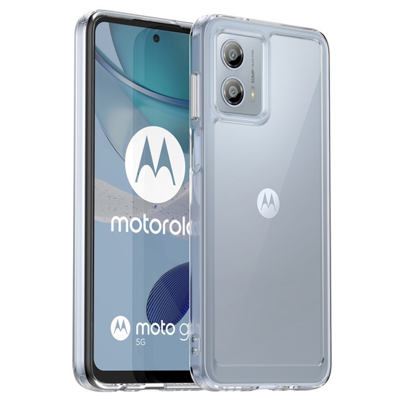 Case for Motorola Moto G53 5G, Fusion Hybrid, transparent
