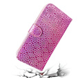 Flip case for Oppo A17, Wallet mandala, pink