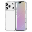 Silicone sleeve for iPhone 17 Pro Max, with hard back, transparent