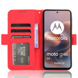 Flip case for Motorola Moto G86 5G, Card Slot, red