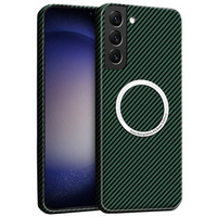 Case for Samsung Galaxy S23 Plus, Magsafe Slim Carbon, green