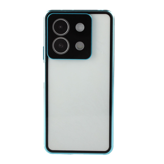 Case for Xiaomi Redmi Note 13 5G, Magnetic Dual Glass, blue