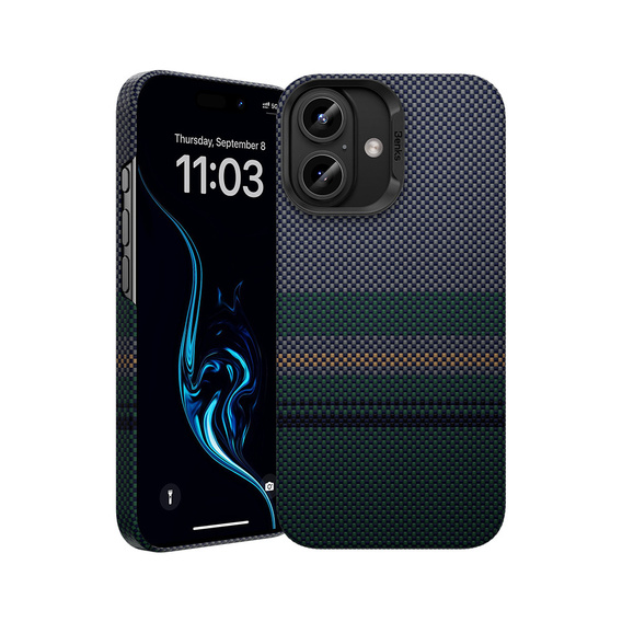 BENKS Kevlar Magnetic Armor Air Aurora 600D 0063 case for MagSafe for iPhone 16