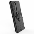 Case for Xiaomi Mi 11i / POCO F3, Kickstand Ring, black