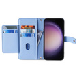 Flip case for Samsung Galaxy A25 5G, Wallet Zipper Pocket, blue