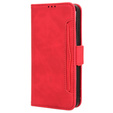 Flip case for Samsung Galaxy A35 5G, Card Slot, red