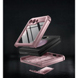 Armored Case for Samsung Galaxy Z Flip 5 5G, Dexnor Clip Holder, pink