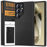 Case for Samsung Galaxy S24 Ultra, ERBORD KevlarGuard, black