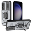 Case for Samsung Galaxy S24, KickStand Camera Lens, grey