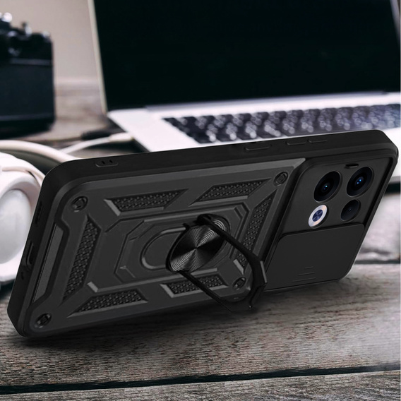 Case for Oppo Reno 13, CamShield Slide, black