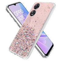 Case for Oppo A78 5G, Glittery, pink
