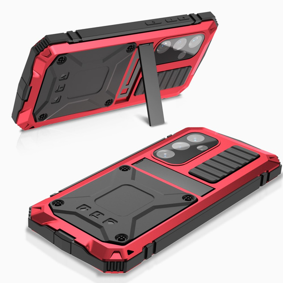 Armored case for Samsung Galaxy S25, R-JUST, red
