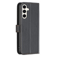 Flip case for Samsung Galaxy S23 FE, BINFEN Wallet, black + 9H glass