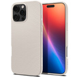 Spigen case for iPhone 16 Pro, Liquid Air, titanium + 9H Tempered Glass