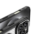 Case for iPhone 16 Pro, Fusion Hybrid Carbon, for MagSafe, black