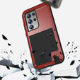 Love Mei Case for Samsung Galaxy S23 Ultra, armored without glass, red