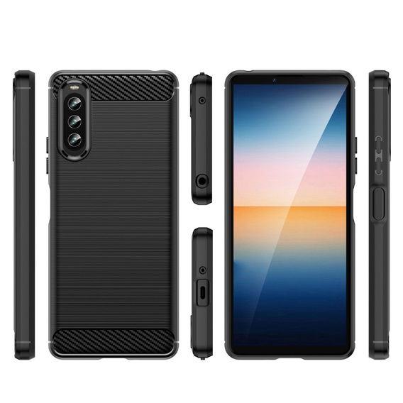 Case for Sony Xperia 10 IV, Carbon, black