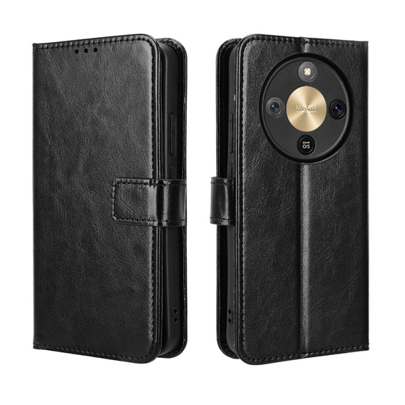 Crazy Horse Wallet flip case for Honor Magic 8 Lite