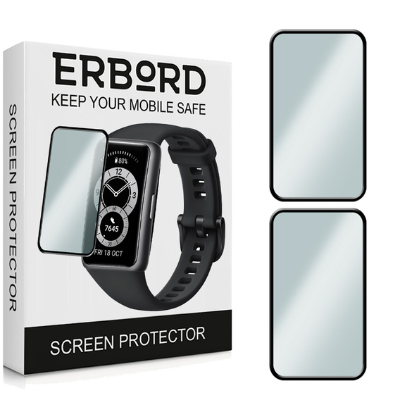 2x ERBORD Hybrid Glass for Huawei Band 6