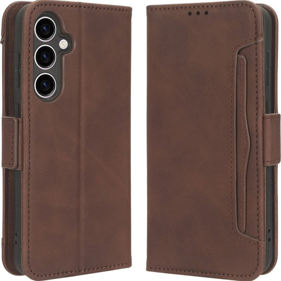 Flip case for Samsung Galaxy S23 FE, Card Slot, brown