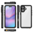 Case for iPhone 17, IP68 waterproof Redpepper, black