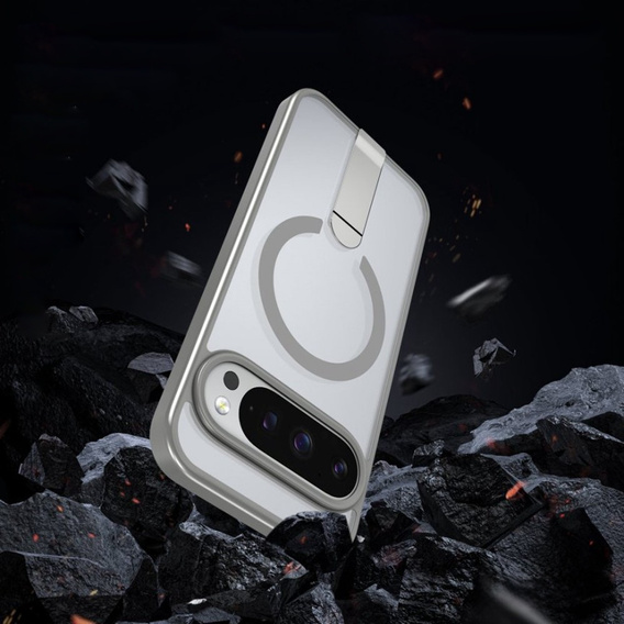 Fusion Hybrid case for Google Pixel 10 Pro XL, for MagSafe, with stand, grey