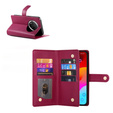 Flip case for Honor Magic 7 Lite, Wallet Zipper Pocket, red