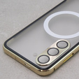 Magnetic Dual Glass MagSafe case for Samsung Galaxy S23, gold