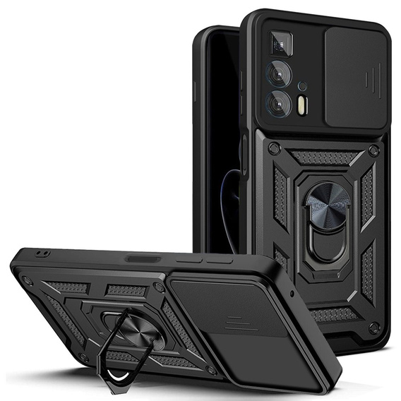 Case for Motorola Edge 20 Pro, CamShield Slide, black