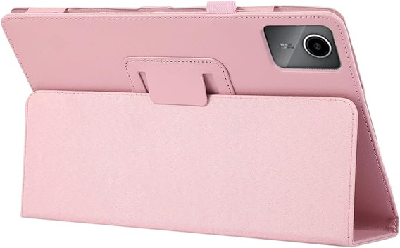 Case for Lenovo Tab M11, bi-fold, with flap, pink
