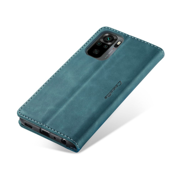 CASEME case for Xiaomi Redmi Note 10 / 10S, Leather Wallet Case, green