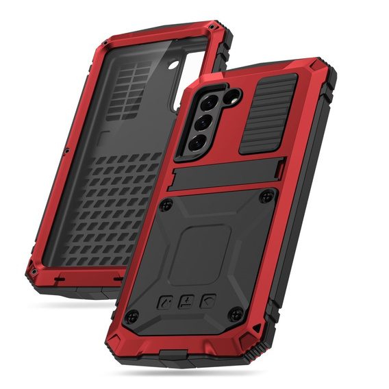Case for Samsung Galaxy S21 FE, R-JUST, armoured, red