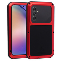 Love Mei Case for Samsung Galaxy A54 5G, armored with glass, red