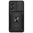 Armored case for Oppo A98 5G, Camera Slide Card Slot, black