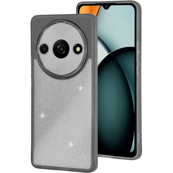 Case for Xiaomi Redmi A3, Glittery Powder, black