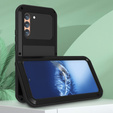 Love Mei Case for Samsung Galaxy S22+ Plus, armored with glass, black